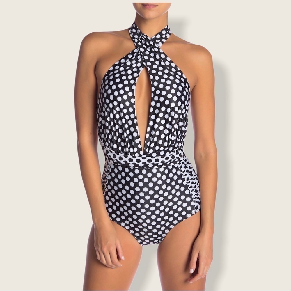 NWT Nicole Miller Convertible One Piece Floral - Picture 6 of 10